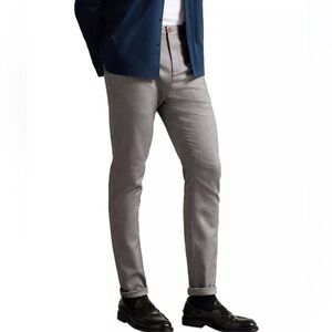 Ted Baker London Gray Baren Irvine Textured Trousers 34R NWT